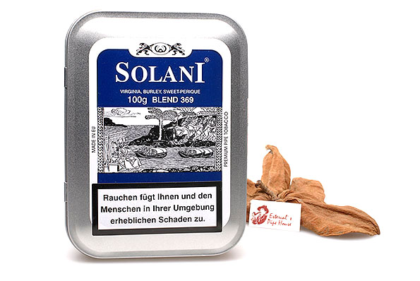 Solani Blau Blend 369 Pipe tobacco 100g Tin  Solani Blau Blend 369 Pipe tobacco 100g Tin
